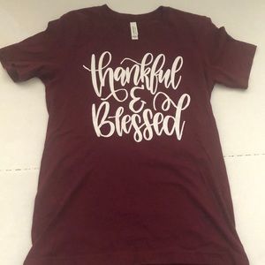 Bella Canvas Tee. Thankful & Blessed